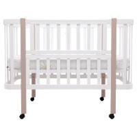 Дитяче ліжко Babyroom Місяць LU-1 Білий-Капучино