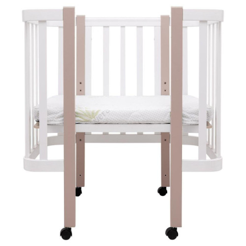 Детская кроватка Babyroom Луна LU-1Белый-Капучино — 17782