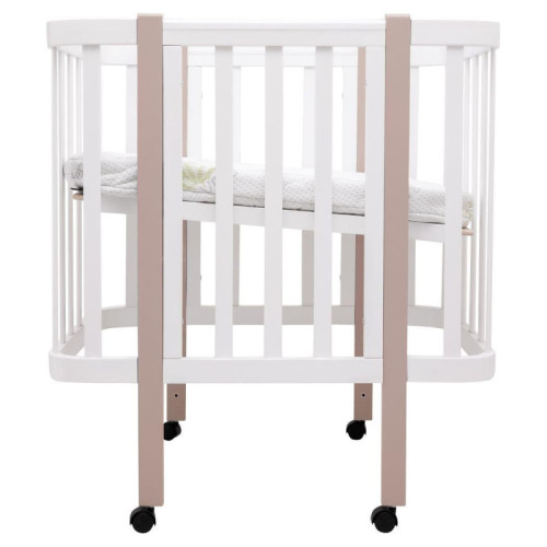 Детская кроватка Babyroom Луна LU-1Белый-Капучино — 17782