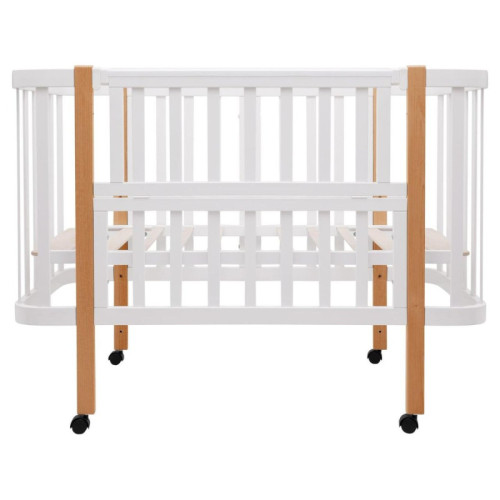 Детская кроватка Babyroom Луна LU-1 Белый-Натуральный — 17792 Детская кроватка Babyroom Луна LU-1 Белый-Натуральный — 17792