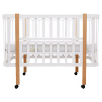 Дитяче ліжко Babyroom Місяць LU-1 Білий-Натуральний