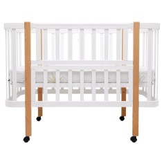 Детская кроватка Babyroom Луна LU-1 Белый-Натуральный