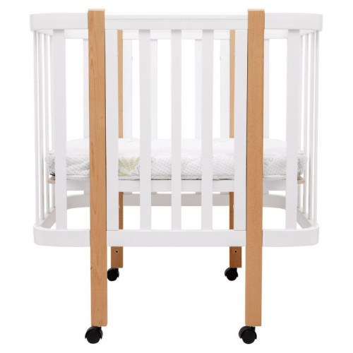 Детская кроватка Babyroom Луна LU-1 Белый-Натуральный — 17792 Детская кроватка Babyroom Луна LU-1 Белый-Натуральный — 17792