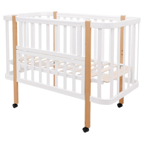 Детская кроватка Babyroom Луна LU-1 Белый-Натуральный — 17792 Детская кроватка Babyroom Луна LU-1 Белый-Натуральный — 17792