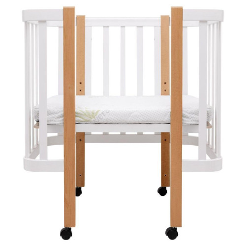 Детская кроватка Babyroom Луна LU-1 Белый-Натуральный — 17792 Детская кроватка Babyroom Луна LU-1 Белый-Натуральный — 17792