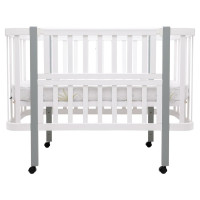 Детская кроватка Babyroom Луна LU-1 Белый-Серый