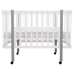 Детская кроватка Babyroom Луна LU-1 Белый-Серый