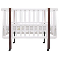 Детская кроватка Babyroom Луна LU-1 Белый-Венге