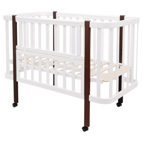 Детская кроватка Babyroom Луна LU-1 Белый-Венге — 17795 Детская кроватка Babyroom Луна LU-1 Белый-Венге — 17795