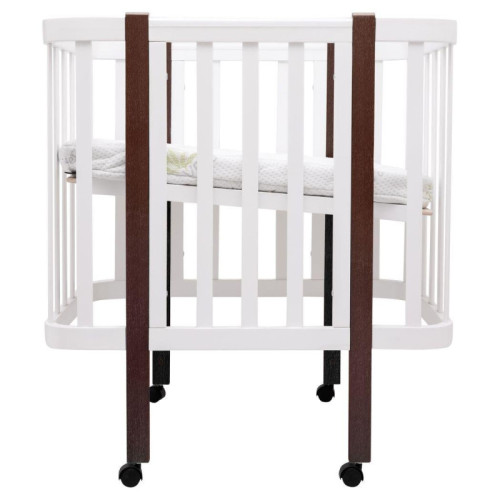 Детская кроватка Babyroom Луна LU-1 Белый-Венге — 17795 Детская кроватка Babyroom Луна LU-1 Белый-Венге — 17795