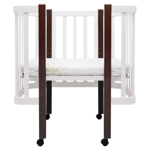 Детская кроватка Babyroom Луна LU-1 Белый-Венге — 17795 Детская кроватка Babyroom Луна LU-1 Белый-Венге — 17795