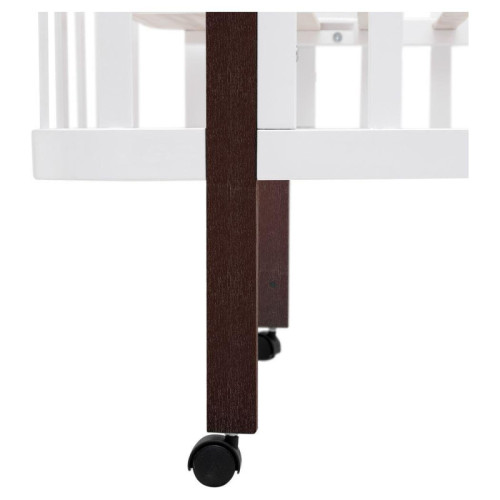 Детская кроватка Babyroom Луна LU-1 Белый-Венге — 17795 Детская кроватка Babyroom Луна LU-1 Белый-Венге — 17795