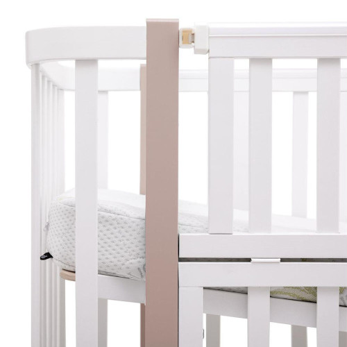 Кровать-маятник с ящиком Babyroom Луна LU-3 Белый-Капучино — 17788
