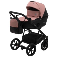 Коляска 2в1 Bair Kiwi ECO BK-44/15 Розовая пудра/черный