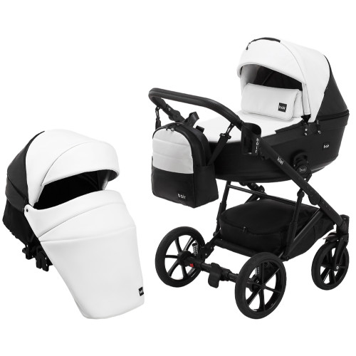 Коляска 2в1 Bair Kiwi ECO BK-51/15 Белый/черный — 3786 Коляска 2в1 Bair Kiwi ECO BK-51/15 Белый/черный — 3786