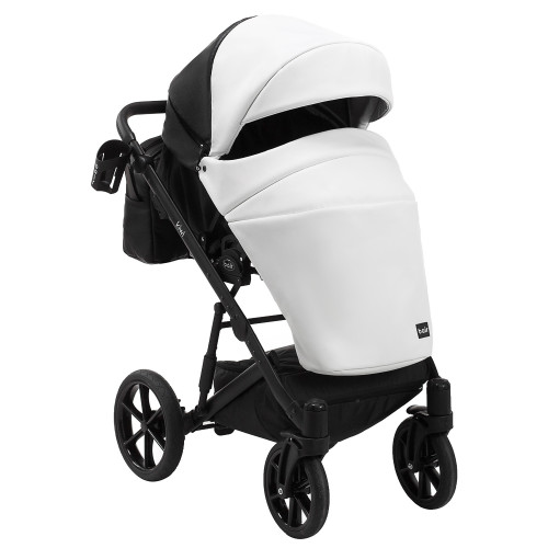 Коляска 2в1 Bair Kiwi ECO BK-51/15 Белый/черный — 3786 Коляска 2в1 Bair Kiwi ECO BK-51/15 Белый/черный — 3786