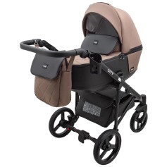 Коляска 2в1 Bair City Soft 273 Капучино/черный