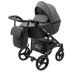 Коляска 2в1 Bair City Soft 219 Графит/черный