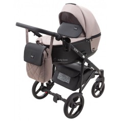 Коляска 2в1 Bair City Soft 455 Капучино/черный
