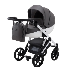 Коляска 2в1 Bair Next White ECO 63 Графит