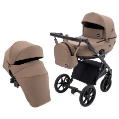 Коляска 2 в 1 Bair Kiwi Plus Soft BKP-857 темное капучино