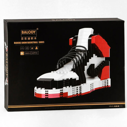 Дитячий конструктор Balody Спортивний кросівок Nike, 420 дет. (19005-4)