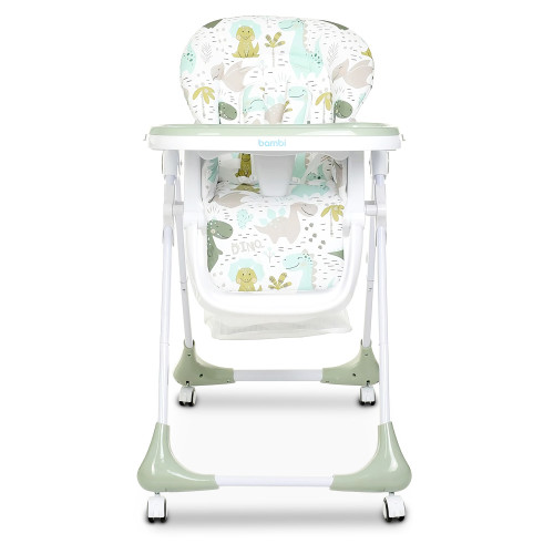 Стільчик для годування Bambi M 3233 Dino Pine Green — 3703 Стільчик для годування Bambi M 3233 Dino Pine Green — 3703