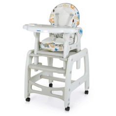 Стільчик для годування Bambi M 1563 Animal Gray