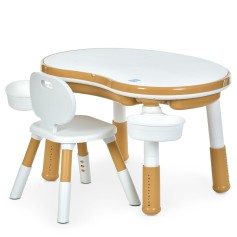 Детский столик Bambi со стульчиком и игровым полем для конструктора (M 6177-13)