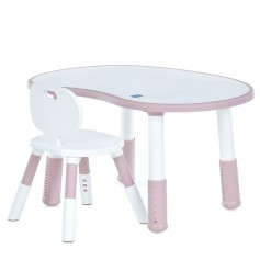 Детский столик Bambi со стульчиком, розовый (M 6178-8)