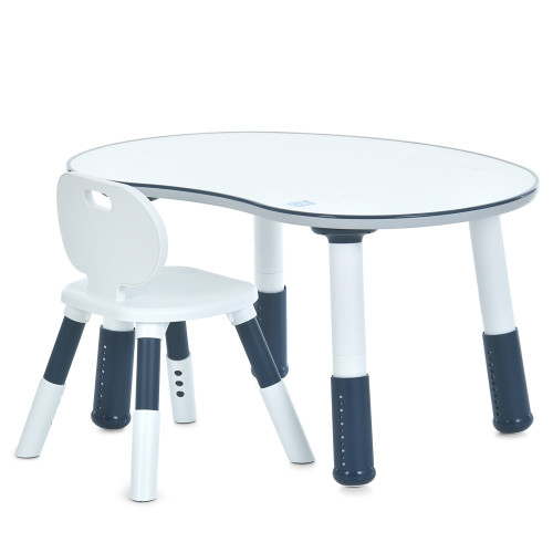 Дитячий столик Bambi зі стільчиком, дерево, синій (M 6179-4)