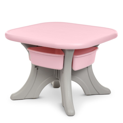 Детский стол с двумя стульчиками и ящиками, 69-69-50 см, розовый (NEW TABLE-8) — 23090 Детский стол с двумя стульчиками и ящиками, 69-69-50 см, розовый (NEW TABLE-8) — 23090