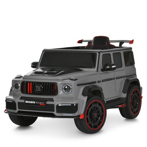 Дитячий електромобіль джип Bambi Racer музика, світло, р/к 2,4G, сірий (M 6257EBLR-11)