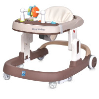 Ходунки Bambi с музыкой и светом, на батарейке, 73-56-57 см, коричневые (M 5032L-13)