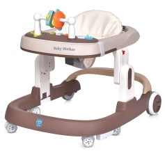 Ходунки Bambi с музыкой и светом, на батарейке, 73-56-57 см, коричневые (M 5032L-13)