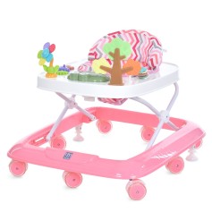 Ходунки Bambi с музыкой и светом, розовые (M 6134-8)