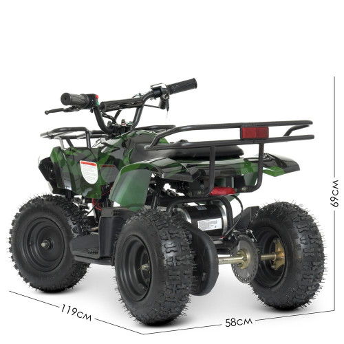 Дитячий квадроцикл з багажником Bambi Racer HB-ATV800AS-10 — 24637 Дитячий квадроцикл з багажником Bambi Racer HB-ATV800AS-10 — 24637
