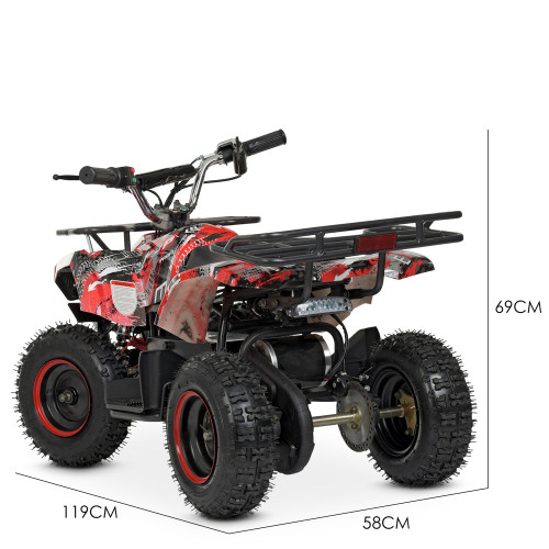 Детский квадроцикл с багажником Bambi Racer HB-ATV800AS-3 — 24636