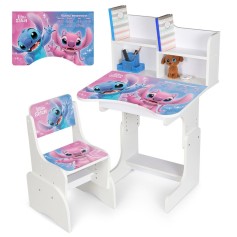 Детская парта со стульчиком Bambi Лило и Стич, белая (N 2071-23-1)