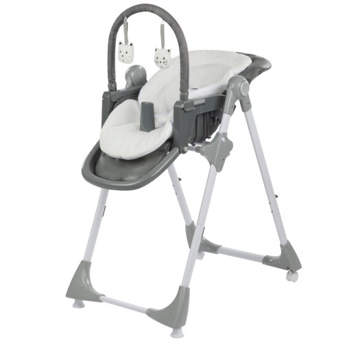 Стільчик для годування BEBE CONFORT KIWI 3 in 1 Gray Mist — 16828 Стільчик для годування BEBE CONFORT KIWI 3 in 1 Gray Mist — 16828