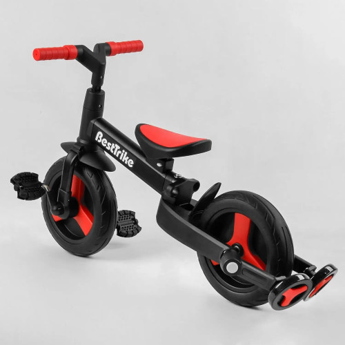 Детский велосипед-трансформер Best Trike 23031, родительская ручка, съемные педали — 10308