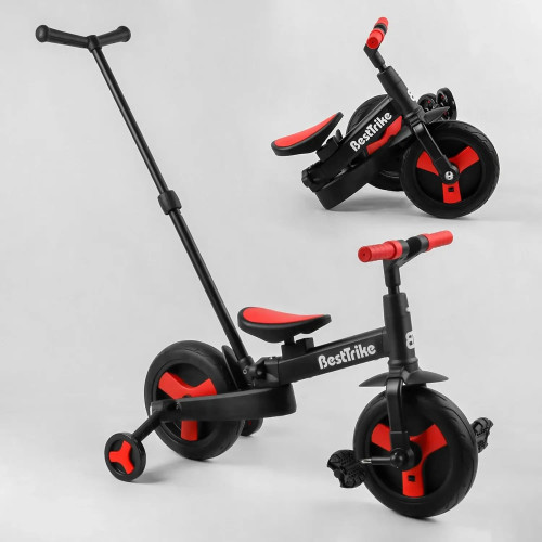 Детский велосипед-трансформер Best Trike 23031, родительская ручка, съемные педали — 10308