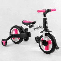 Детский велосипед-трансформер Best Trike 55475 ,родительская ручка, съемные педали