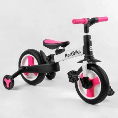 Детский велосипед-трансформер Best Trike 55475 ,родительская ручка, съемные педали