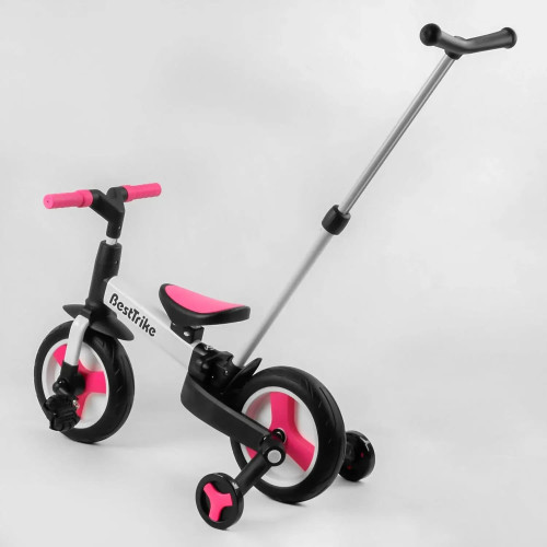 Детский велосипед-трансформер Best Trike 55475 ,родительская ручка, съемные педали — 10314