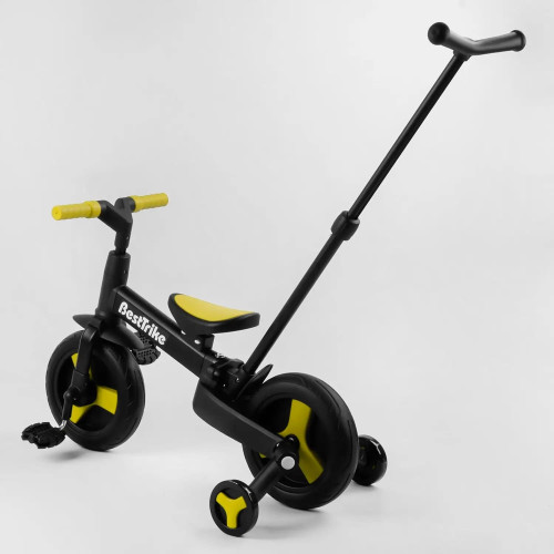 Детский велосипед-трансформер Best Trike 58195, родительская ручка, съемные педали — 10310