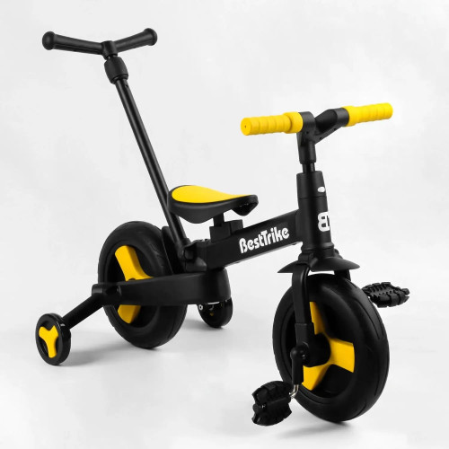 Детский велосипед-трансформер Best Trike 58195, родительская ручка, съемные педали — 10310