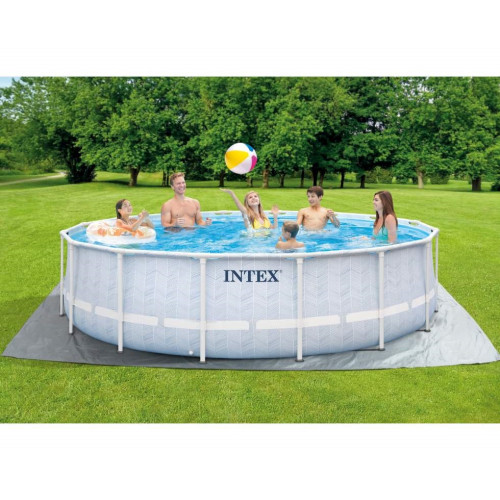 Басейн каркасний Intex з фільтром-насосом, драбина, тент, підкладка, 488-122 см (26746) — 24365
