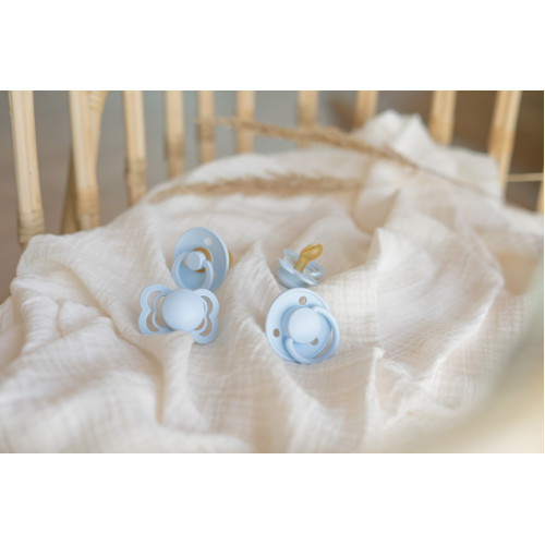 Пустушка Bibs De Lux Silicone Onesize Baby Blue — 9267