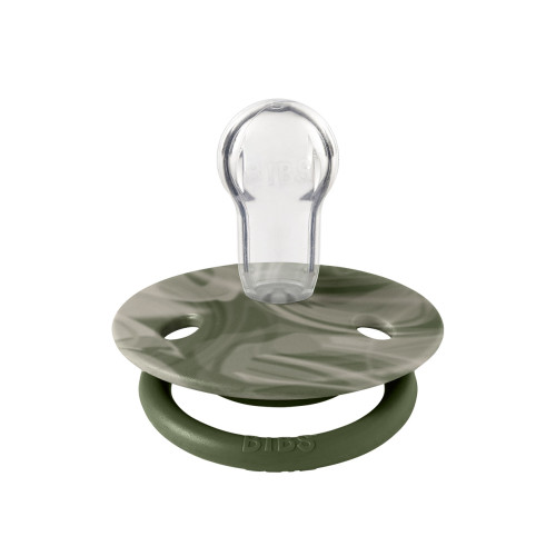 Пустушка Bibs De Lux Silicone Onesize Tie Dye Camo Hunter Green/Sand — 9448